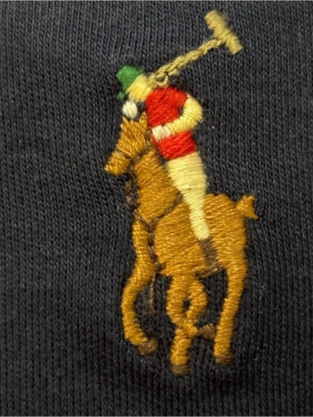 Polo by Ralph Lauren Men's Navy Classic Fit Flesh Pony Polo Shirt XL